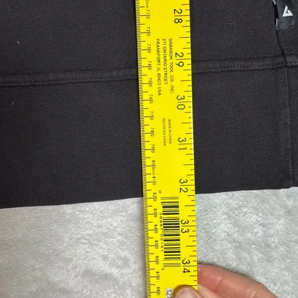 NWOT American Giant Women's Moto Dress M Black Long Sleeve Athleisure - Picture 13 of 13